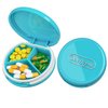 Serfeymi 3 Compartment Waterproof Cute Small Pill Box for Purse & Pocket, Travel Portable and Multifunctional Pill Case Holder for Vitamins, Fish Oil, Supplements, Pearls