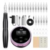 Permanent Makeup Machine Kit – BIOMASER P30 Permanent Tattoo Machine kit Microblading Machines with Swiss Motor Rotary Pen Mini Power Supply Cartridge Needles for Eyebrow Eyeliner Lip