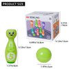 Bowling Set for Kids 2-5,Includes 10 Plastic Pins & 2 Balls, Indoor Activity Games, Birthday Gifts for Boys Girls 5-7,(Color Gift Box Packaging)
