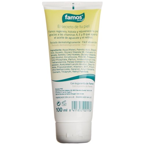 Famos Avocado Hand Cream with Oil 100 ml Unisex