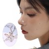 WAINIS 24pcs Hypoallergenic Nose Rings 20G Surgical Stainless Steel Nose Rings Studs L Shaped Screw Studs Rings Cubic Zirconia Nose Ring Silver Nose Piercing Jewelry for Women