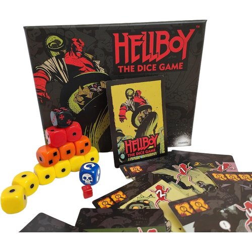 mantic Hellboy The Dice Game - Fast-Paced Dice-Rolling Strategy Game, Thrilling Adventure Game for Kids and Adults, Ages 10+, 2-4 Players, 10-30 Minute Playtime, Made Games
