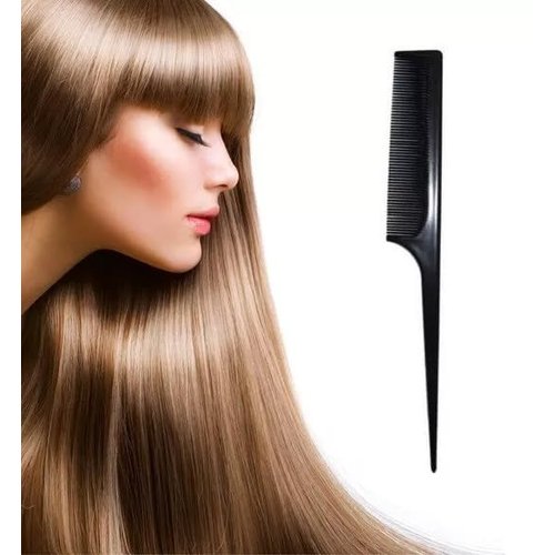 Hairdressers Barbers Black PLASTIC Pin Tail Comb Plastic