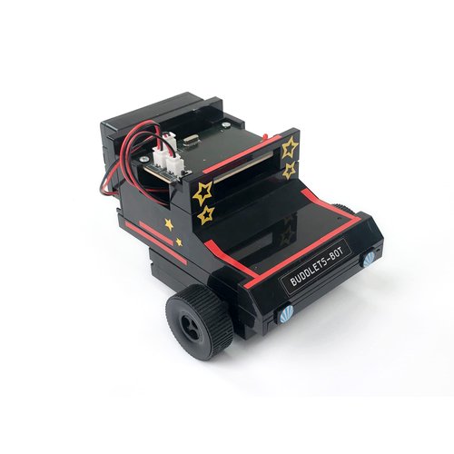 BUDDLETS-Bot Robot Toy Kit for Kids Ages 8-12 - STEM Coding Robotic Toy Car for Beginners - Engineering DIY Building Kit with Voice, Coding & App Controlled Robot (Black)