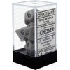 Chessex DND Dice Set-Chessex D&D Dice-16mm Opaque Dark Grey and Black Plastic Polyhedral Dice Set-Dungeons and Dragons Dice ludes 7 Dice - D4 D6 D8 D10 D12 D20 D%, Various (CHX25410)