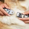 Dog Collar Seatbelt Buckle Buckle Down Authentic Seatbelt Belt White Blue Red 11 to 17 Inches 1.0 Inch Wide