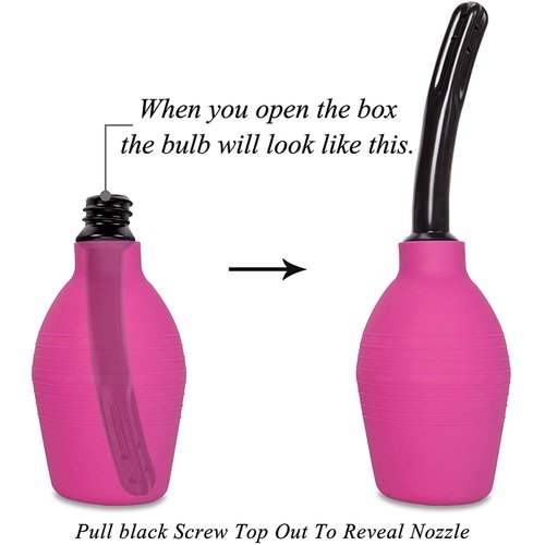 Enema Bulb for Men or Women - Douche Cleaner - 310 ml Capacity (Purple Color)