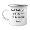 Funny Microbiologist Gifts for Men, Keep Calm Or I Will Use My Microbiologist Voice Camping Mug, Father's Day Unique Gifts from Family to Dad