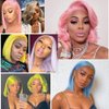 Blonde Bob Wig Human Hair 613 Lace Front Wig Human Hair 13X4 lace Front Bob Wig Human Hair Pre Plucked With Baby Hair 180% Density 613 Short Bob Wigs Human Hair for Women 16 Inch