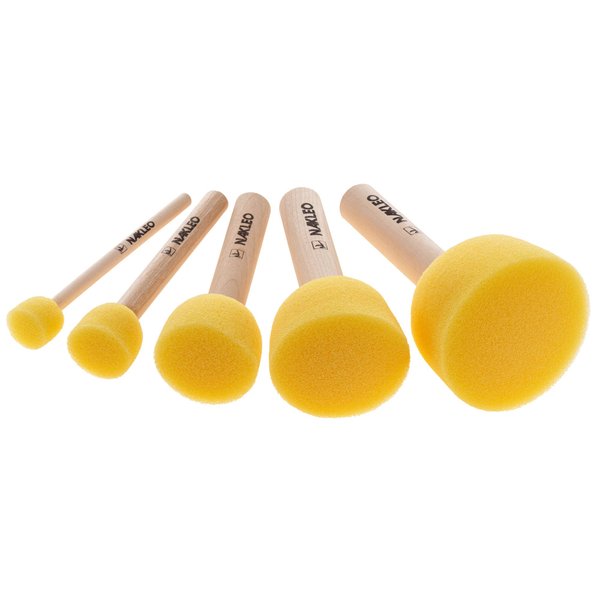 5 PCs Foam Stencil Stippling Brush // Sponge Stippler // Wooden Handle // Paint // Craft // Stenciling