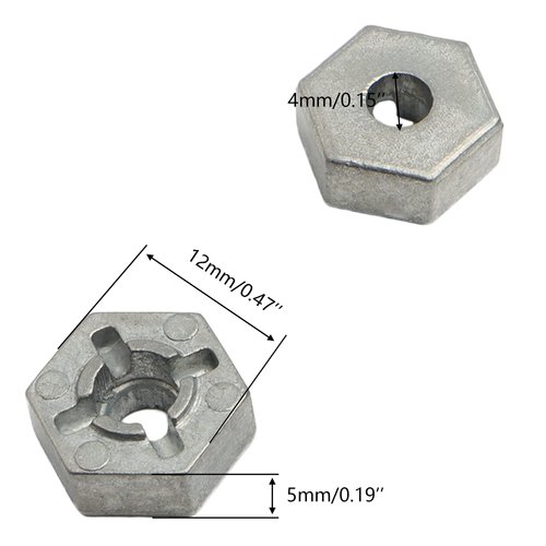 GDOOL 9200 Wheel Hub Hex Aluminum Alloy PX9200-01A Accessories Spare Parts for 1:10 9200 9200E 9201E 9205E 9206E Trucks 200E 210E Brushless RC Cars