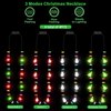 Christmas Necklace, 4Pcs Light Up Christmas Necklace, Glowing Bulb Christmas Tree Santa Candy Cane Necklaces, 3 Modes Colorful Christmas Party Favors, Ugly Xmas New Year Eve Party Supplies Accessories