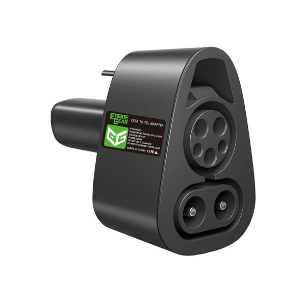 EngineGear CCS to Tesla Charger Adapter 250KW 500Amp 500V Model 3 Y S X Accessories CCS1 DC Charging Plug Compatible CCS Combo 1 Level 3 Supercharger Station