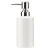 FE Soap Dispenser, 300ml/10oz Ceramic Liquid Soap Pump Dispenser, Refillable Dish Soap Dispenser for Kitchen Bathroom Washroom (White)