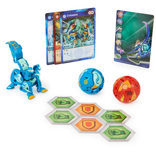 Bakugan Evolutions Starter Pack 3-Pack, Howlkor Ultra with Colossus and Pegatrix, Collectible Action Figures, Ages 6 and Up