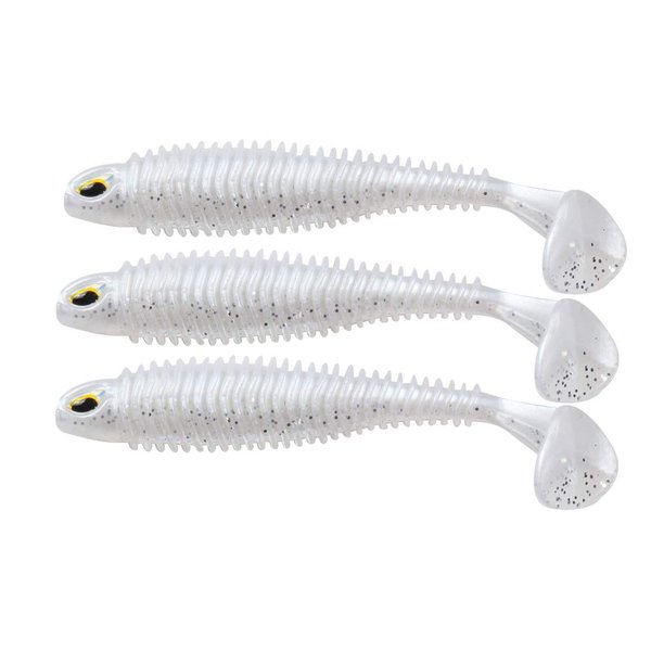 JOHNCOO Soft Baits Multiple Color Paddle Tail Fishing Lures for Bass Swimbait Artificial Lures 80mm/3.15in