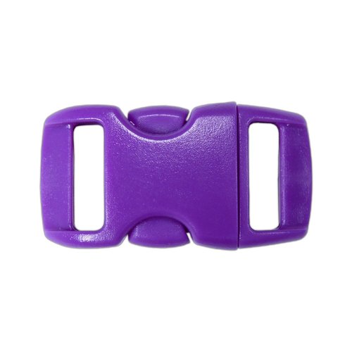 PARACORD PLANET Brand Contoured Side Release Buckle – 3/8 Inch (Purple, 100 Pack)