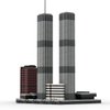 CubiMythx World Trade Center Building Blocks and Construction Toy, Collectible Architecture-Themed Model to Build and Display, Great Gift for Building Fans (982 PCS), 1:2000 Scale - Limited Nameplate