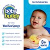 Baby Buddy Natural Wool Sea Sponge, Newborn Bath Time Essential, Ultra Soft for Delicate Skin, Hypoallergenic and Biodegradable, 1 Pack