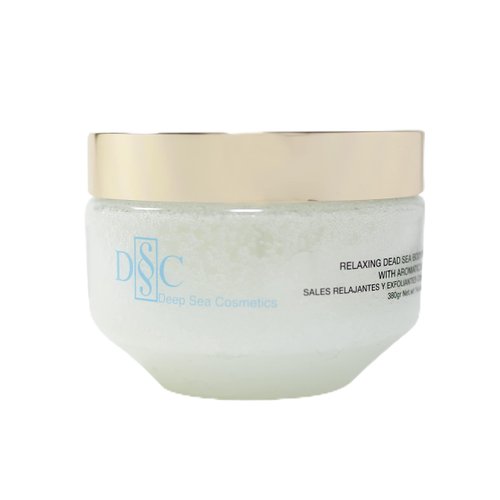 Deep Sea Cosmetics | Relaxing Dead Sea Body Salt Scrub | Body Scrub with Dead Sea Salt and Minerals, Aromatic Oils and Vitamin E - 14.4 Oz