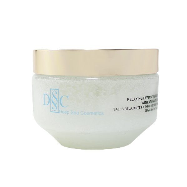 Deep Sea Cosmetics | Relaxing Dead Sea Body Salt Scrub | Body Scrub with Dead Sea Salt and Minerals, Aromatic Oils and Vitamin E - 14.4 Oz