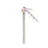Hair Stick for Bun Kanzashi Metal Hair Pin, Japanese Style Hairpin Hair Chopsticks Hair accessory for women (Clear beads SAKURA/White)