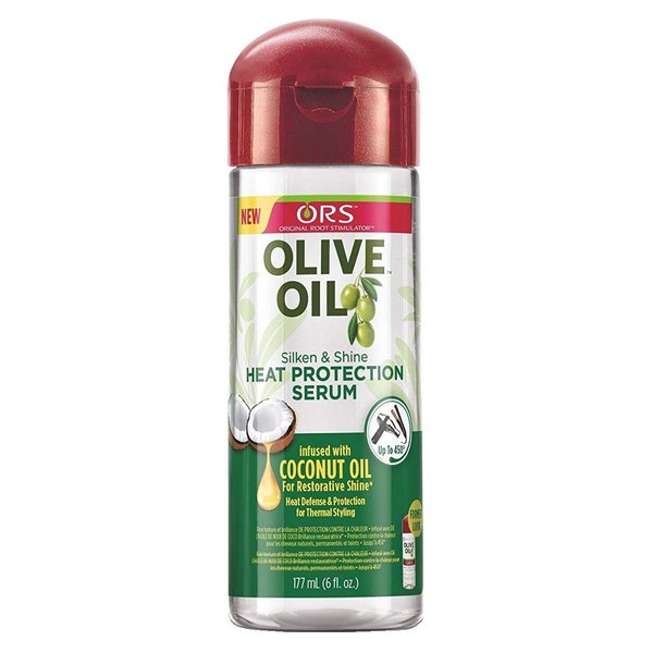 Ors Olive Oil Serum Silken & Shine Heat Protection 6 Ounce (177ml) (2 Pack)