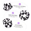 2 Pcs Black and White Checkered Hair Rope Seamless Hair Ties Hair Scrunchies for Women's Hair Stretchy Hair Ties Hair Ropes Checkered Claw Clip Hair Scrunchies Hair Rings