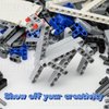 BrickBounty 420pcs Technic-Part Compatible with Technic Set, Chassis Frame Liftarm Beam and Pins, MOC Replacement Kit for Building Blocks