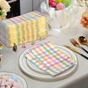 200Pcs Easter Pastel Buffalo Plaid Napkins Decorations,Disposable Spring Purple Pink Blue Yellow Guest Hand Paper Napkins for Home Bathroom Wedding Baby Shower Picnic Easter Birthday Party Supplies