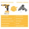 Hot Glue Gun, Cordless Glue Gun, Full Size Hot Glue Gun for DeWalt 20V Lithium-Ion Battery with 20Pcs 0.43" Glue Sticks and Insulated Copper Nozzle, Hot Glue Gun Kit (Tool Only, Battery NOT Included)