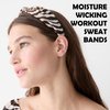 LOTUS78 Headbands for Women 6 Pack, Fashionable Sports Hairbands, Elastic Wide Headbands, Non-Slip Workout Yoga Sports Headbands for Women, (Safari)