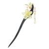Wood Flower Hair Stick Hairpin Hair Comb Tassel Pendant Hair Updo Accessories Chinese Hair Chopsticks MGPFERD