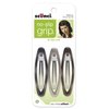 Scunci No-slip Grip Oval Snap Clips, 3 Count