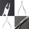 5 Pack Cuticle Trimmer Stainless Steel Cuticle Nipper Dead Skin Remover Scissors Clippers Nail Art Pusher Tools for Fingernails and Toenails
