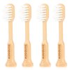 PONPACE Bamboo Toothbrush Heads Compatible with Gleem, Extra Soft Castor-Oil Bristles for Sensitive Teeth, Eco-Friendly & Gentle Cleaning