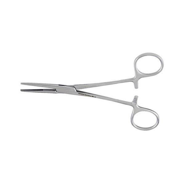 5 1/2" Locking Paracord & Leather Pliers Forceps Hemostats w/Serrated Jaws (Stainless Steel)