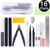 Gundam Model Tools Kit Esoca 16Pcs Gundam Modeler Basic Tool Kit Gunpla Tool Kit Gundam Craft Set Gundam Tool Kit for Hobby Building