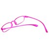 Calabria 718 Flexie Oval Reading Glasses +0.75 Fuschia Men/Women Bendable Single Power Readers Flexible Durable TR90 Frame