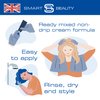 Smart Beauty Electric Blue Hair Dye Semi Permanent, Bright Blue Hair Dye Perfect for Light Blonde, with Non-Drip Pre Mixed Formulation with Hair Conditioning Cream, Hair Colour, Vegan, Cruelty Free