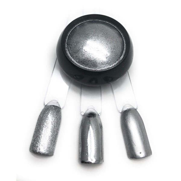 NOCTÍS Silver metallic pigment powder for manicures and pedicures, nail art powders, easy to use