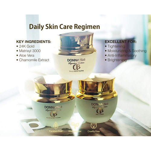 Best Night Cream - Anti Aging Face Cream - Retinol and Hyaluronic Acid Moisturzier - Anti Wrinkle Cream with 24K Gold - Donna Bella Cosmetics Resurfacing Night Cream