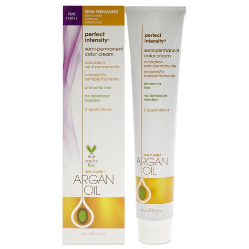 One n Only Argan Oil Perfect Intensity Semi-Permanent Color Cream - Pure Purple Hair Color Unisex 3 oz