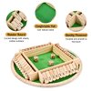 Wooderma Shut The Box Game (2-4 Players), Wooden Shut The Box Dice Game, Wooden Board Game for Adults Kids, for Family Classroom Home or Bar