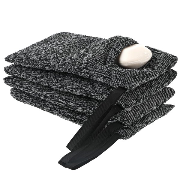 Tucnoeu 4pcs Soap Saver Bag,Soap Pouch,Soap Bags for Soap Bars,Mesh Exfoliating Soap Bag Foaming Bar Soap Pouches for Use in Baths or Showers