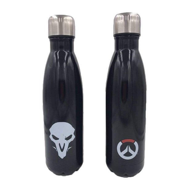 Overwatch Reaper Insulated Stainless Steel 16 Ounce Water Bottle - Black