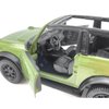 2-Door Convertible Bronco Badlands Model Car 1/36 Scale Diecast Toy Cars Metal Alloy Children’s Vehicles, Pull Back Doors Open, Black Rim, Mens Collection, Kids Toys for Boys Gifts, Cake Topper, green