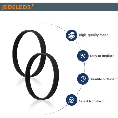 JEDELEOS Replacement Belts for Hoover WindTunnel XL Pet/Windtunnel Max Capacity Pet Upright Vacuum UH71105, UH71105DI, UH71107, UH71100, UH71120 (Pack of 2)