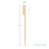 5.9" Custom Bamboo Paddle Picks – Personalized Food Picks – Full-Color Printing – Eco-Friendly Skewers for Burgers, Appetizers & Events – 50 Pack