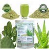 Aloe Vera & Nopal Cactus Pure 100% Organic Vegan Dried Powder Digestive System Health Bag 1/2 Lb. ALKAVITA, Green